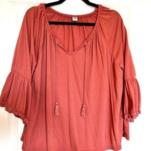 Old Navy Long Sleeve Top, Rust